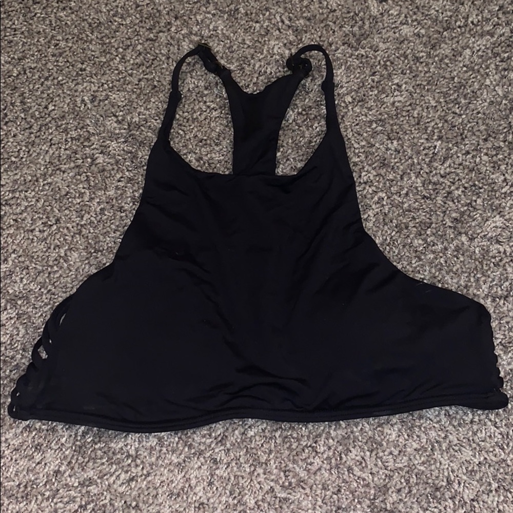 Roxy black halter bikini top